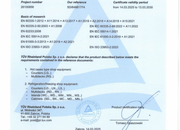 TUV Certificate - ENG